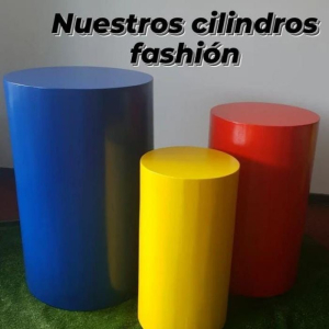 Cilindros colores variados juego de X3
